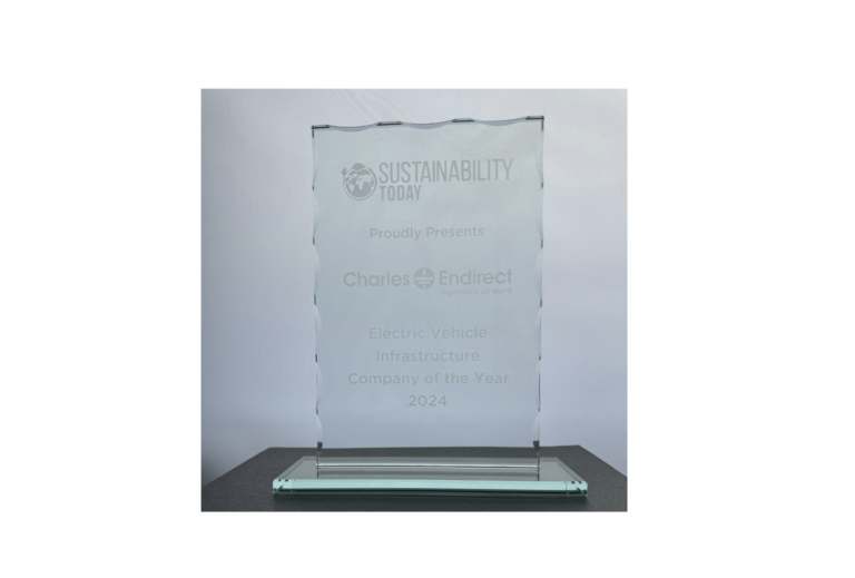 Sustainability Today Award for Charles Endirect - EV Charging Infrastructure Company of the Year 2024